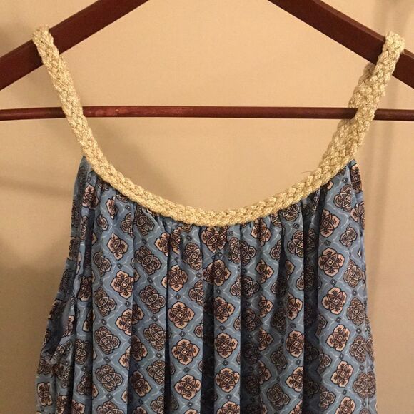 VERSONA A-Line Dress with Gold Trim - Size Large - Picture 3 of 8